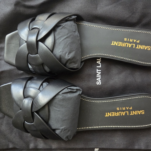 NWT Saint Laurent Tribute Leather Mule Sandals (36) - Picture 10 of 10